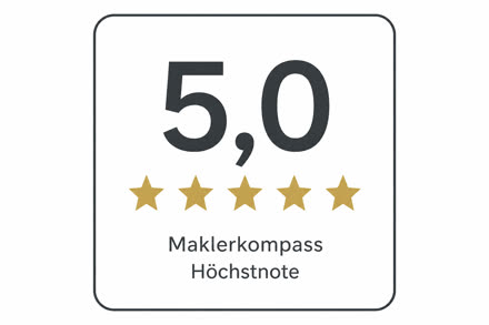 5,0 Höchstnote Maklerkompass