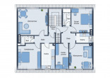 Grundriss Dachgeschoss - Mehrfamilienhaus mit Garagen und Stellplätzen!