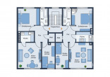 Grundriss 1. & 2. OG - Mehrfamilienhaus mit Garagen und Stellplätzen!